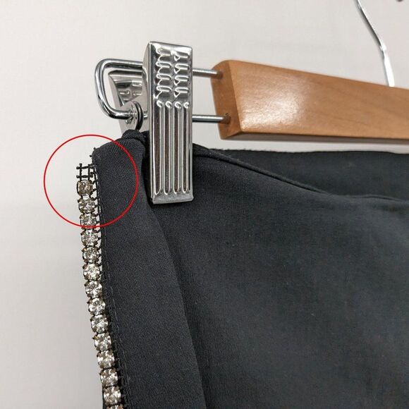 Vintage 1990s y2k Allure New York Flare Dress Pants Rhinestone Detailing Size M - Picture 5 of 9